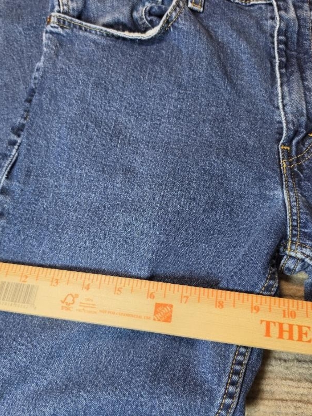Levis 511 Slim Fit Jeans Mens 36x32 Blue Denim Med Wash Measure 34x31 Do Stretch - Picture 5 of 10